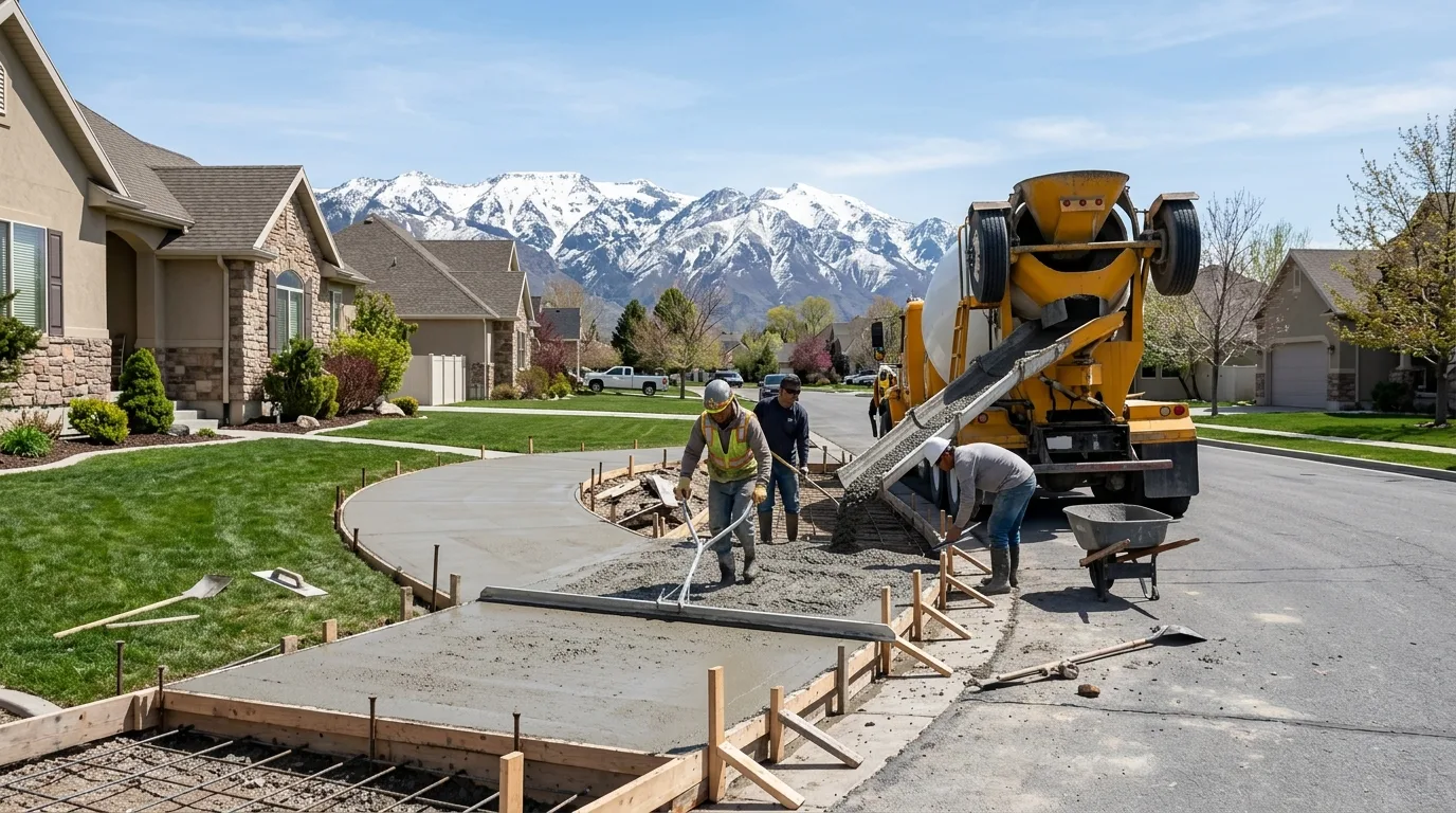 Best Time to Pour Concrete in Utah: Holladay Seasonal Guide